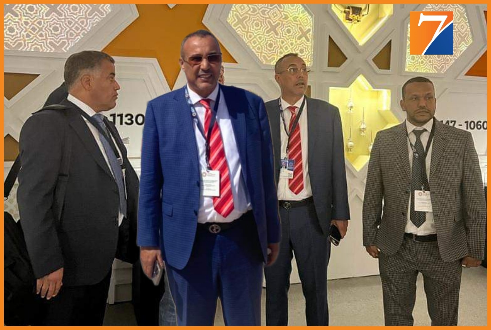 رئيس الجهة الخطاط ينجا يزور رواق المغرب المقام ضمن الفضاء المخصص لاحتضان أشغال الاجتماعات السنوية لصندوق النقد الدولي والبنك الدولي بمراكش.