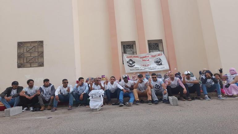 خطوات جديدة و تصعيد.. تنسيقية المعطلين (عهد، وعد) بالداخلة تصدر بيان!!