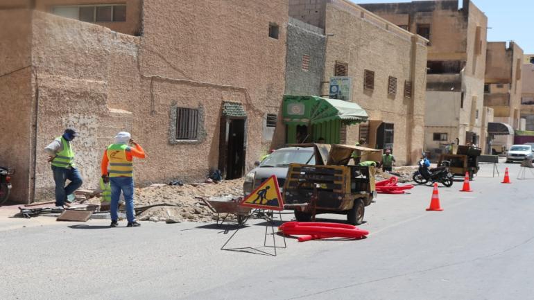 إعطاء إنطلاقة أشغال صيانة شبكة الإنارة العمومية بحي لفطيحات و الأزقة المجاورة