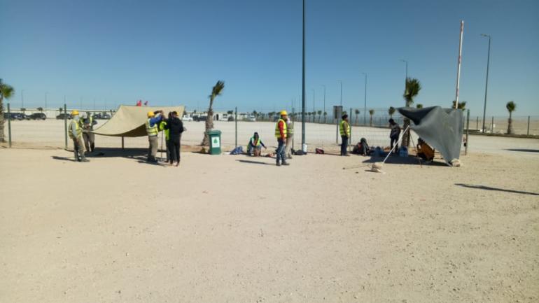 إقتطات من الأجر تدفع عمال شركة SGTM بالميناء الى الإحتجاج