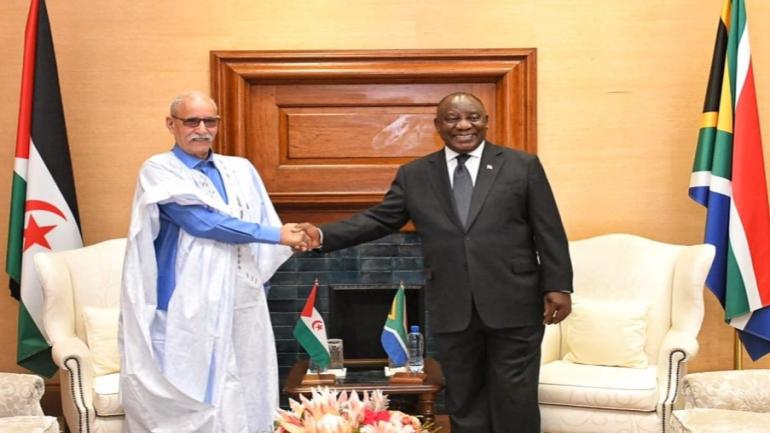 رئيس جنوب افريقيا يستقبل زعيم البوليساريو ويبعث رسائل للمغرب حول موقف بلاده من النزاع