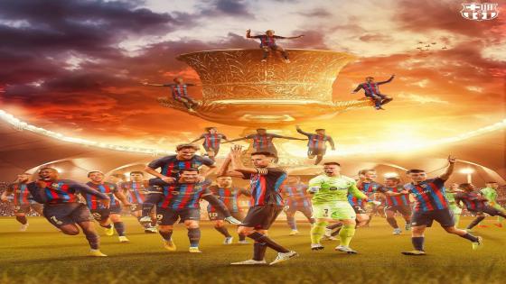 برشلونة يدك شباك غريمه التقليدي ريال مدريد بثلاث أهداف مقابل هدف ويتوج بطلا لكاس السوبر