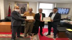 مراسلة/ لحسن الباز و الهيبة العوفي يحظيان بتكريم من طرف سعيد بوطويل وكيل الملك لدى المحكمة الابتدائية بوادي الذهب