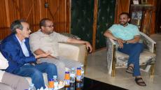 الراغب حرمة الله يستقبل مدراء نشر وسائل الإعلام الوطنية و يُطلعهم على برنامج عمل الجماعة لتنمية الداخلة