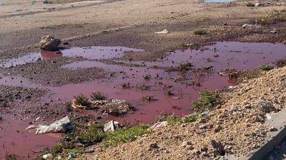 مصالح الفرقة البيئية التابعة للقيادة الجهوية للدرك الملكي بالداخلة تفتح تحقيق في تسرب مادة “بيترولية” بالمنطقة الصناعية