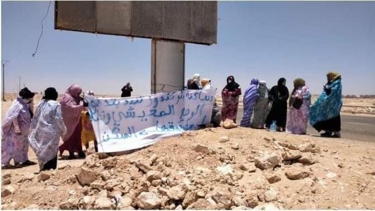 نساء بجماعة “مهيريز”ينزحون للگرگرات