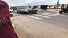 حادثة سير بشارع حسن بنجلون بالداخلة