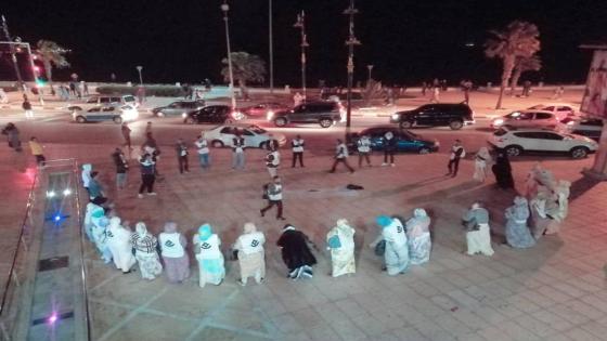 تنسيقية الوعد تخرج في وقفة تحت شعار “لاحدود لصوت المعطل “