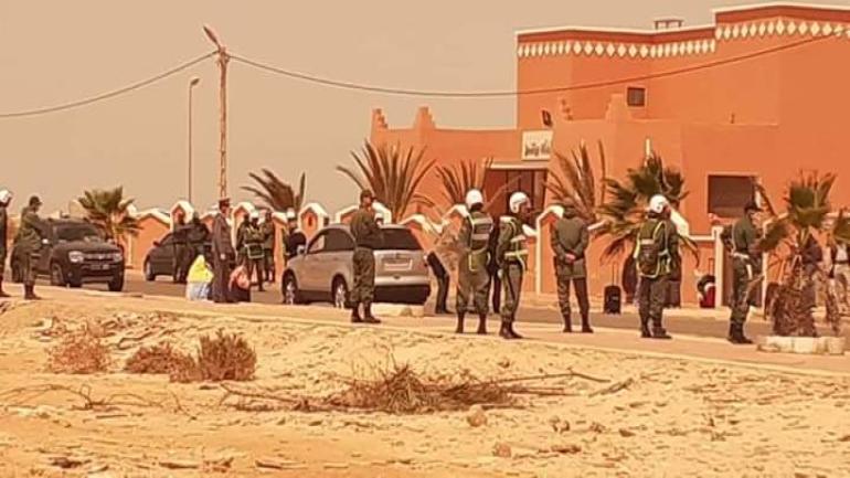 حصرى…تدخل القوات العمومية لفرض الحجر الصحي على القادمين من الكركرات