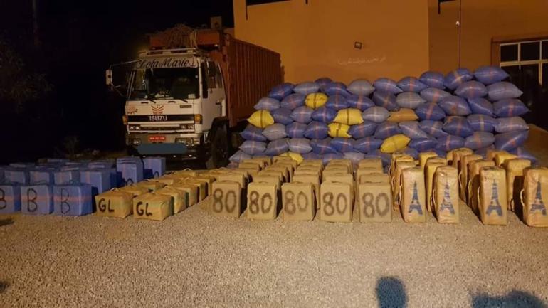 في أول أيام عيد الفطر…حجز شاحنة محملة بالحشيش بكلميم