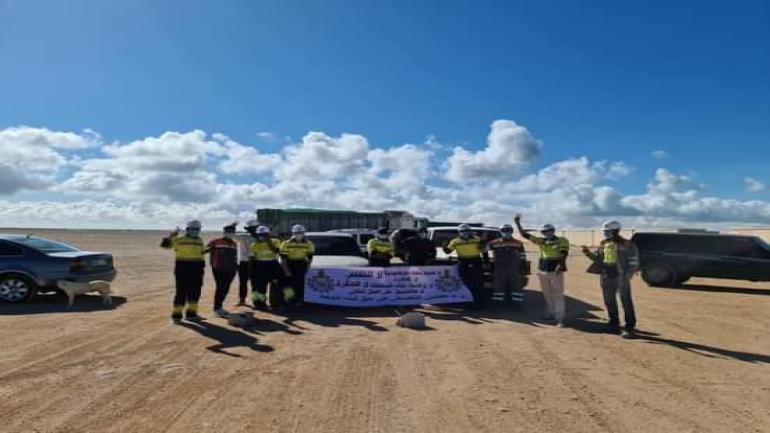 في ظل نهج سياسة صم الأذان.. عمال و مستخدمي شركة الاسمنت “DAKHLA AMENAGEMENT” يواصلون إضرابهم عن العمل