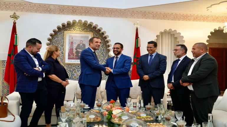 عمدة الداخلة يجري مباحثات مع نظيره عمدة مونبلييه الفرنسية