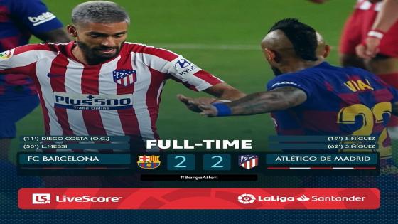 من جديد برشلونة يتعثر بالتعادل ويبتعد عن لقب الدوري