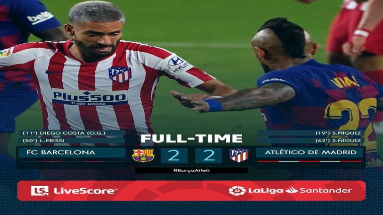 من جديد برشلونة يتعثر بالتعادل ويبتعد عن لقب الدوري