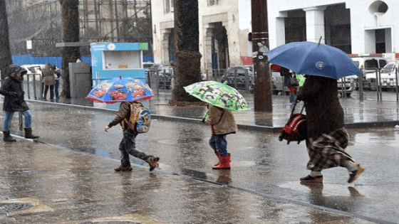 نشرة إنذارية.. زخات مطرية رعدية قوية مرتقبة غدا السبت بعدد من مناطق المملكة