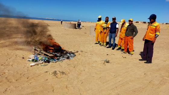 الداخلة…سلطات و أعضاء قيادة العركوب ينظمون حملة نظافة