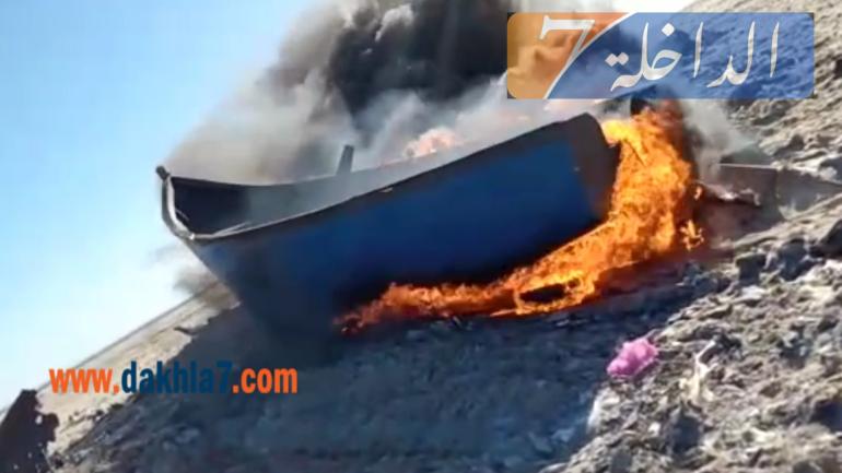 جنوح قارب ديال لحريكَ فيه 29 حراك مغربيا بشاطى “لاساركا” (صور)
