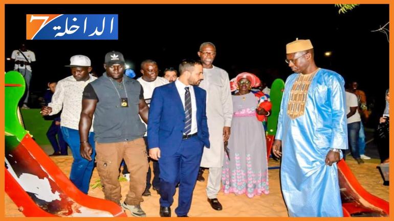 الراغب حرمة الله يدشن حديقة عمومية بحضور رئيس جماعة “RUFISQUE” السنغالية