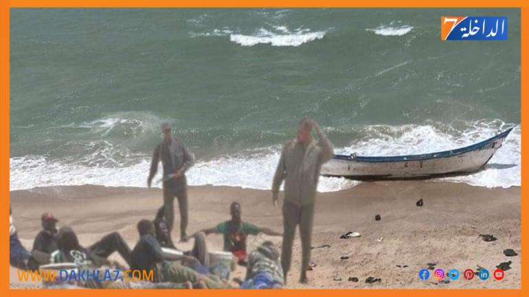 إنقاذ 54 مرشحا للهجرة غير الشرعية جنوب الداخلة
