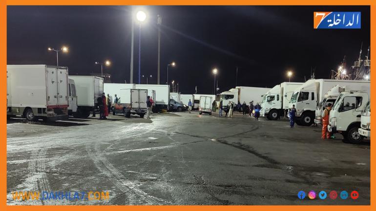 ميناء الداخلة يشهد إنخفاضا في حجم مفرغات الصيد الساحلي والتقليدي