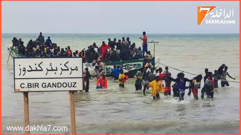 جنوح قارب يقل 186 مرشحا للهجرة غير النظامية ببئر كندوز