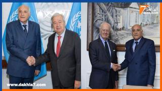 وزير الخارجية الجزائري يجري مباحثات مع الأمين العام للأمم المتحدة ومبعوثه الشخصي الى الصحراء