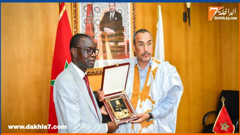 رئيس مجلس الجهة “الخطاط ينجا” يستقبل وفداً من جمهورية تشاد