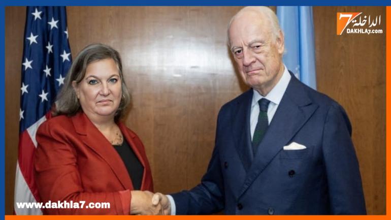 دي ميستورا  يجري مباحثات في واشنطن مع  سكرتيرة وزارة الخارجية الأمريكية قبيل جلسة مجلس الأمن الدولي