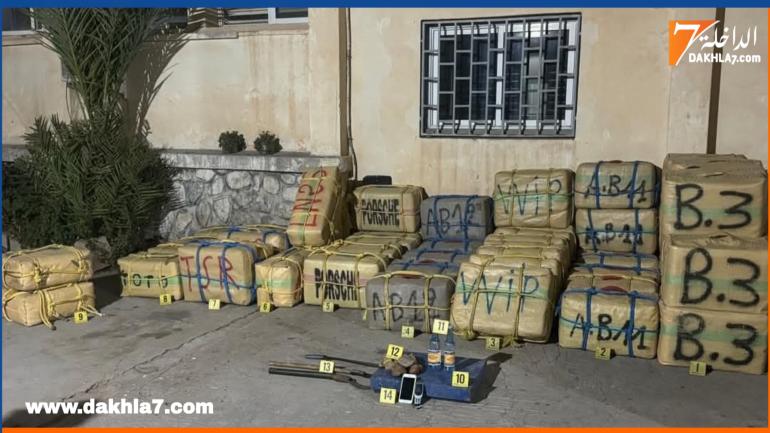 إحباط عملية تهريب قرابة أربعة أطنان من مخدر الشيرا