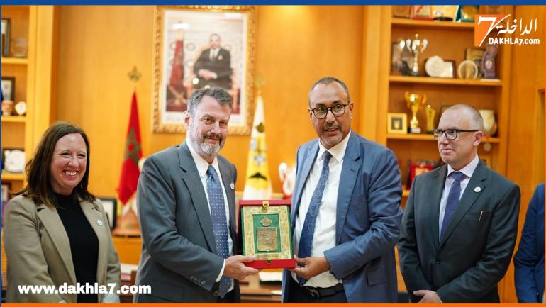 الخطاط ينجا “رئيس مجلس الجهة” يستقبل وفد يمثل المعهد الجمهوري الدولي