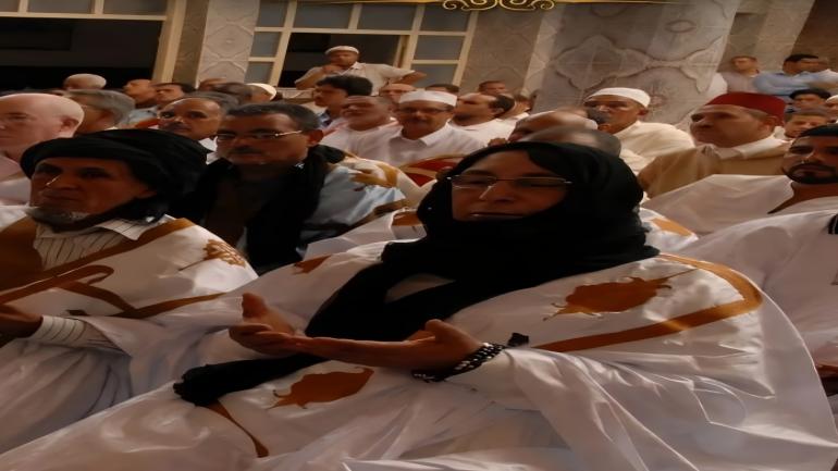 الزاوية القادرية المسيدية تعزي آل الشيخ ماء العينين في وفاة المغفور له الشيخ لارباس بن الشيخ محمد فاضل بن الشيخ ماء العينين