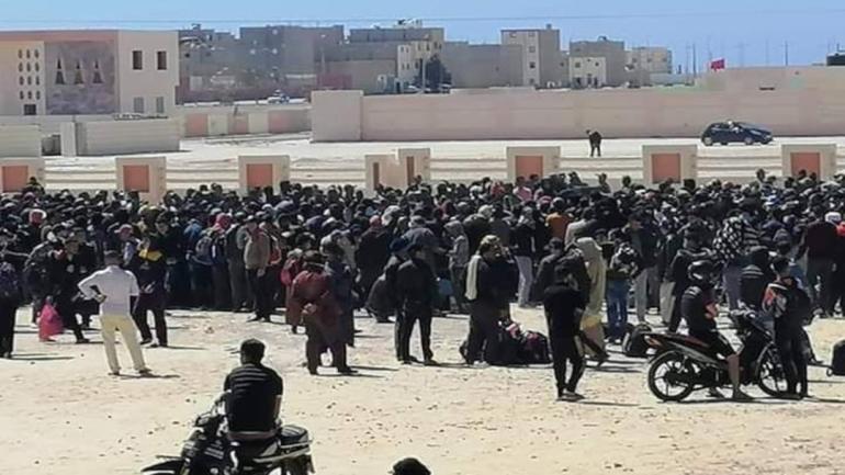 الداخلة…فوضى عارمة بالمحطة الطرقية وإنزال أمني كثيف