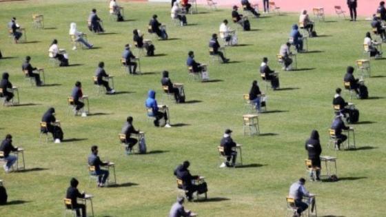 أمزازي يعلن تنظيم الإمتحانات داخل الملاعب و القاعات الرياضية