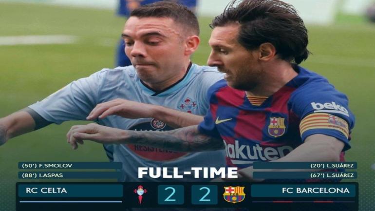 الدوري الاسباني..برشلونة يتخبط بتعادل مخيب مع سيلتا فيجو