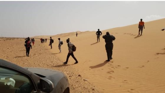 إيقاف 15 حراكَ من دول جنوب الصحرا جايين على رجليهم حدا الطرفاية