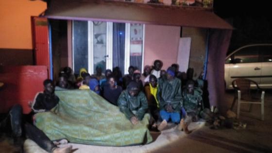 حصرى..شدو 20 حراكّ هاذ صباح من دول جنوب الصحراء حدا منطقة تاورطة بالداخلة