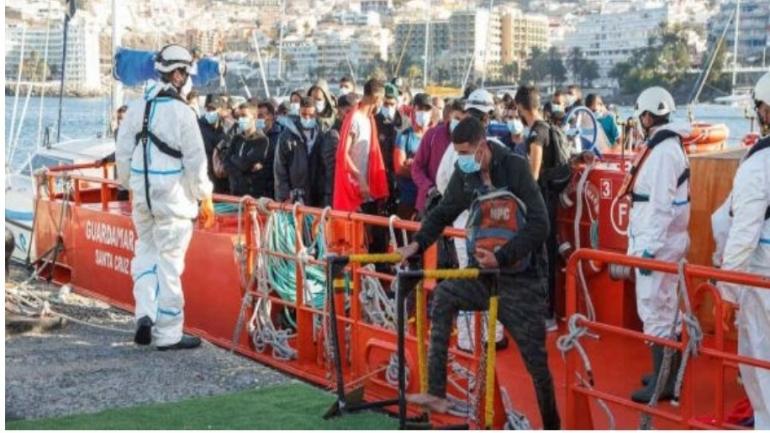 204 ديال الحراكَة لي وصلو لكناري فستة د لفلوكات خلال الأربعة والعشرين ساعة الماضية