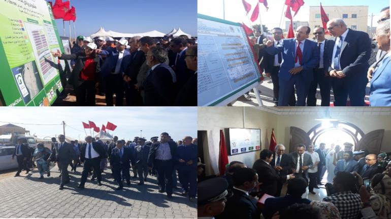 والي الجهة والوفد المرافق له يشرف على انطلاقة عدد من المشاريع بالجهة